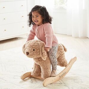 Pottery Barn Kids Labradoodle Plush Nursery Rocker